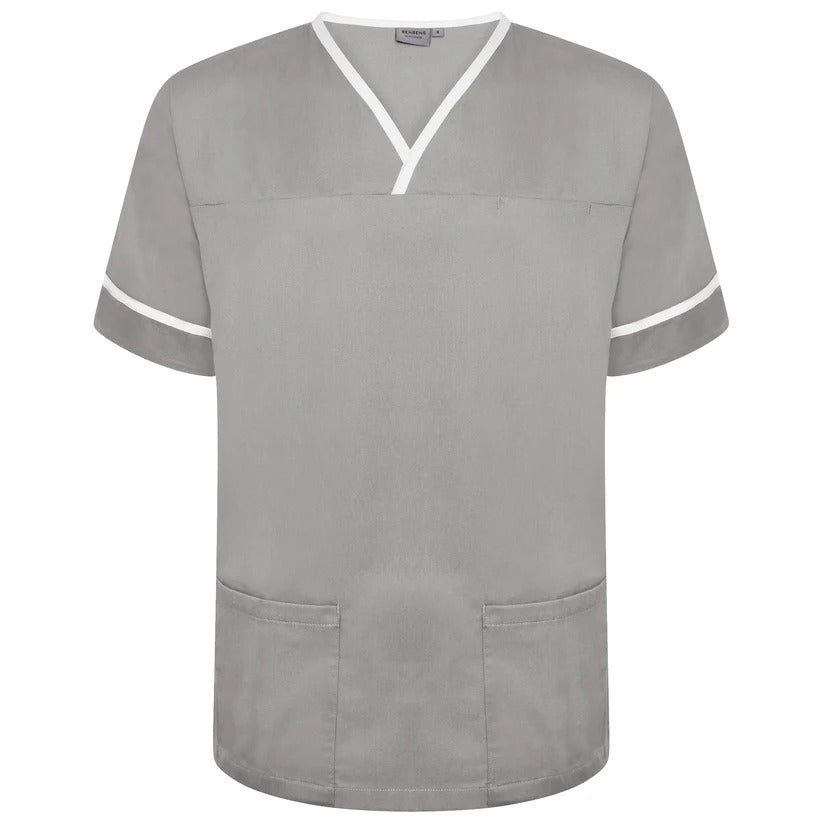 Contrast Trim Smart Scrub Top