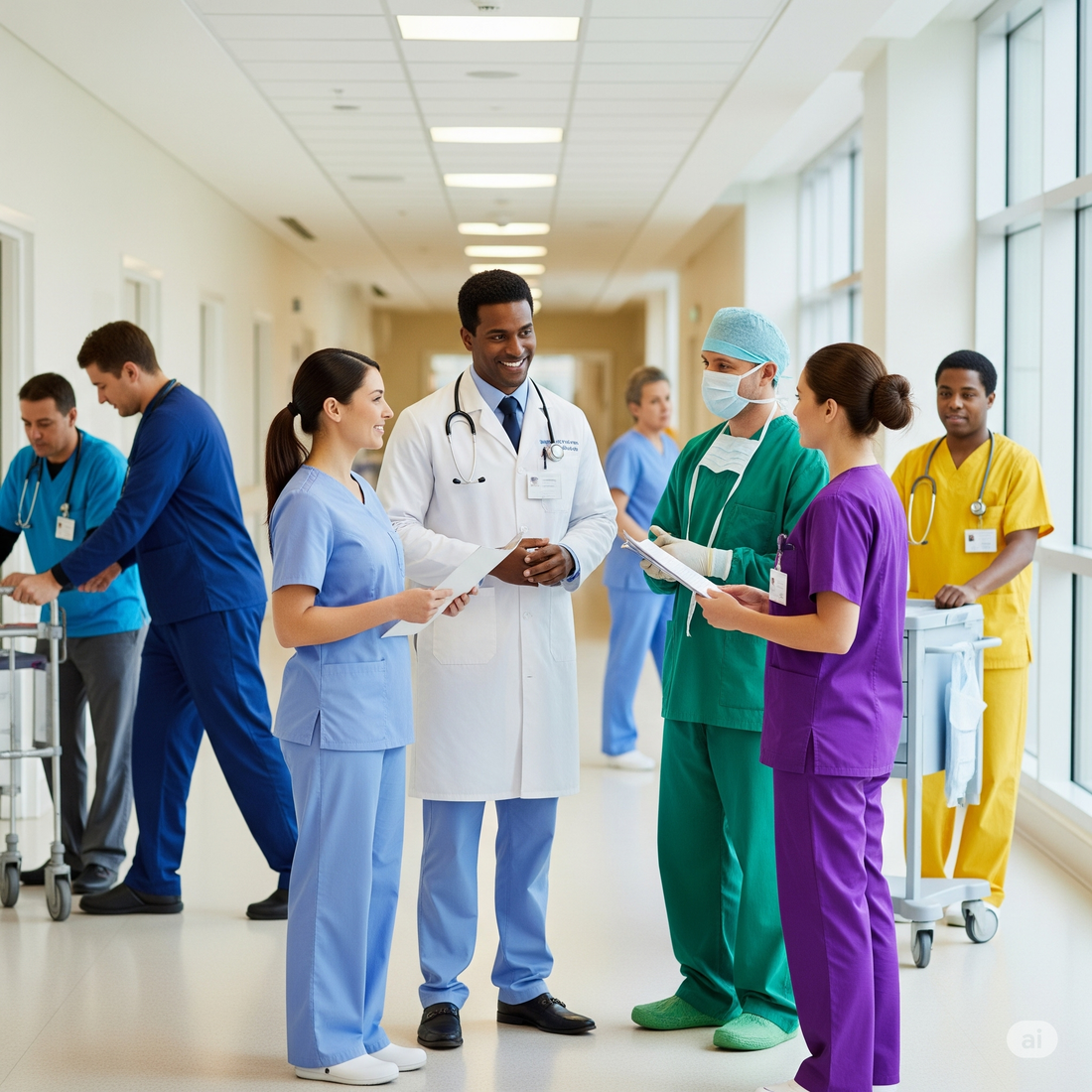 Caring in Colour: How Uniform Shades Influence Mood and Professionalism