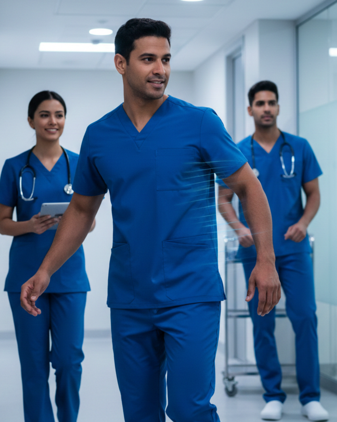 The Science of Comfort: Why Stretch & Moisture-Wicking Fabrics are the Future of Scrubs